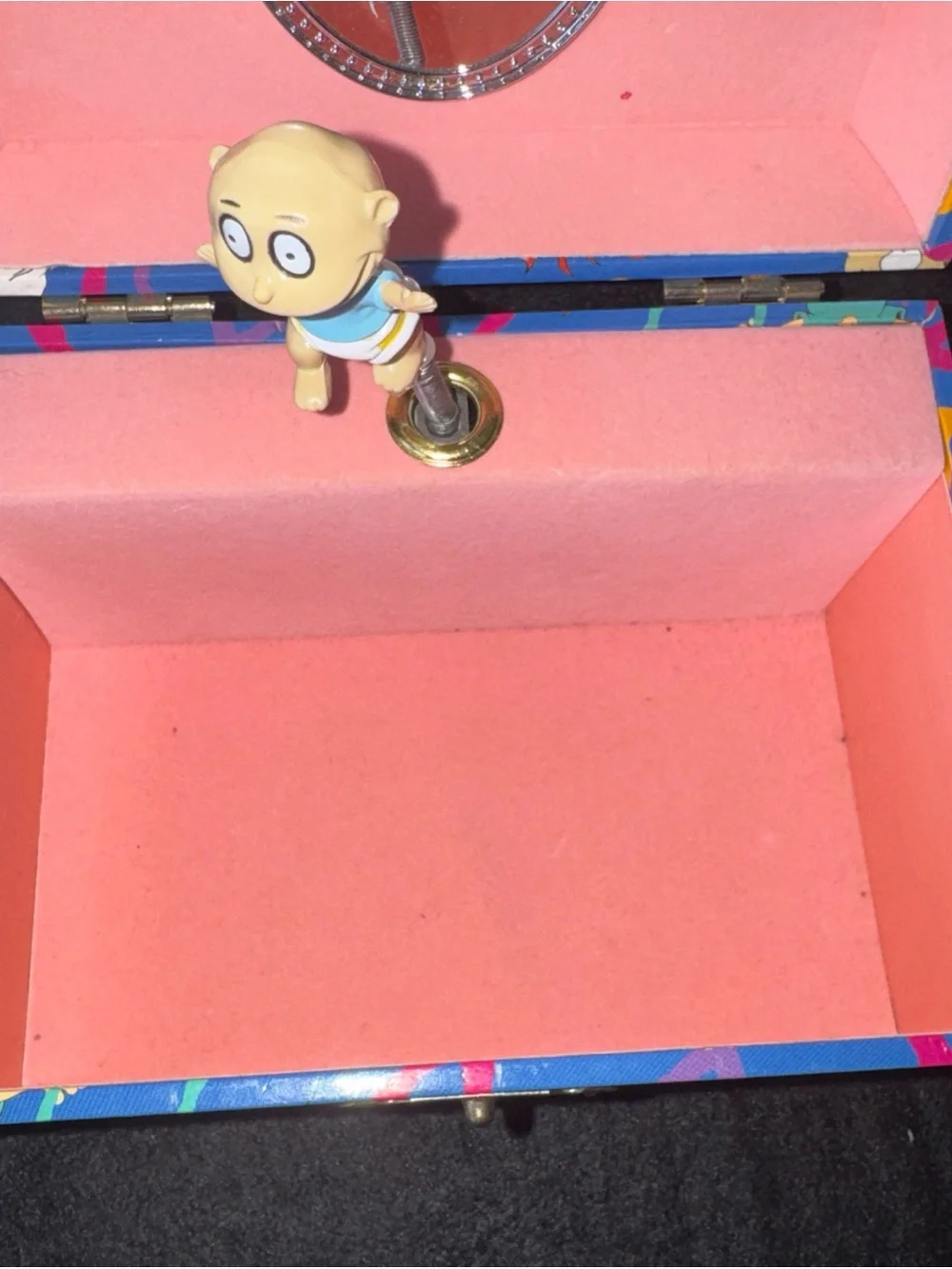 1998 Vintage Nickelodeon Rugrats Musical Tommy Pickles Jewelry Box Music Box